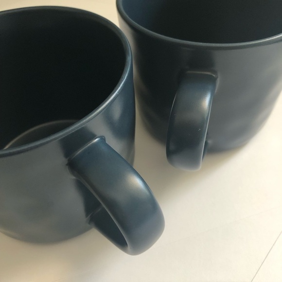 Threshold Set of 2 “Cup of Cozy” Blue Mugs - Coffee Tea Hot Chocolate - Picture 4 of 8